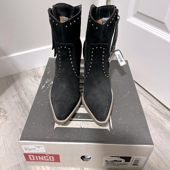 NWT Dingo black leather suede boots size 8 - Picture 5 of 6